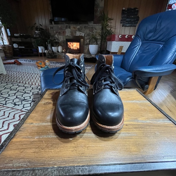 HARTT Ammo Black Leather Combat Boots, Size 9d - Picture 9 of 13